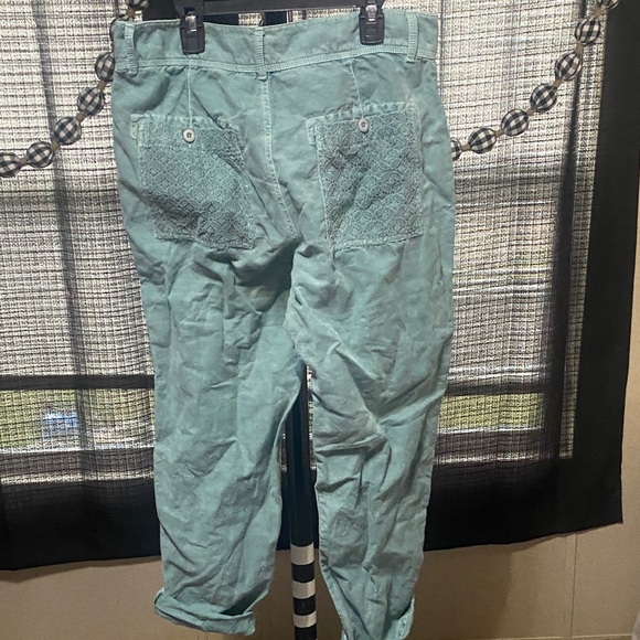 Sundance Teal Cropped Pants - Picture 6 of 9